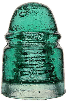 CD 124.3 Dec 1871, crude green aqua